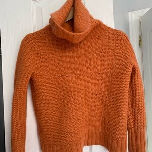 Banana Republic Vibrant Orange Turtleneck Sweater